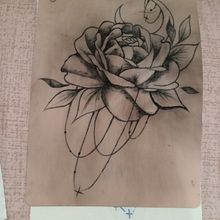 Mi proyecto del curso: Tatuaje botánico con puntillismo. Traditional illustration, Tattoo Design, and Botanical Illustration project by María Capellan - 01.29.2024