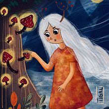 Mon projet du cours : Illustration jeunesse sur Procreate : créez une scène magique. Un proyecto de Ilustración digital, Ilustración infantil, Pintura digital y Álbum ilustrado						 de tigal - 26.01.2024