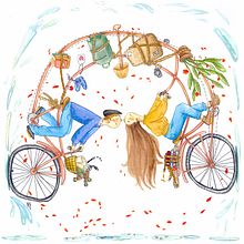 Agli attimi su due ruote. Traditional illustration project by Martina Scolieri - 10.10.2023