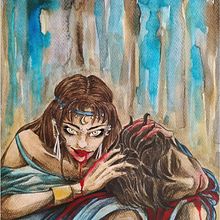 Salome. Traditional illustration project by Martina Scolieri - 01.29.2024