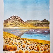 Acuarela de viajes: Volcán y Laguna Miscanti, Atacama, Chile. Un proyecto de Bellas Artes, Bocetado, Dibujo a lápiz, Dibujo, Pintura a la acuarela y Sketchbook de Moisés Martínez - 30.01.2024