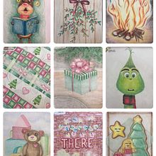 Drawcember 2023. Een project van Traditionele illustratie y Tekenen met kleurpotloden van Nadia Bruwer - 30.12.2023
