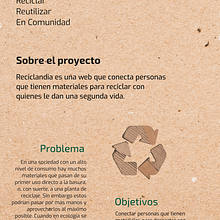 WebApp design "Reciclandia". UX / UI, Design, and Web Design project by Mariana Conti - 01.30.2024