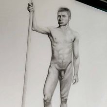 Mi proyecto del curso: Dibujo realista de la figura humana. Un projet de Illustration traditionnelle, Beaux Arts, Esquisse , Dessin au cra, on, Dessin, Dessin réaliste , et Dessin anatomique de Erick Eduardo Flores Reinoso - 30.01.2024