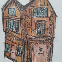 My project for course: Expressive Architectural Sketching with Colored Markers. Sketching, Drawing, Sketchbook & Ink Illustration project by bronze4ge2007 - 01.30.2024
