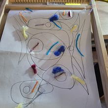 Mi proyecto del curso: Tejido contemporáneo de tapices. Un progetto di Artigianato, Interior Design, Fiber Art, Tessitura, Textile Design, Design e Illustrazione tradizionale di Paloma Campos - 30.01.2024
