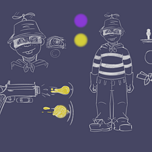 Mi proyecto del curso: Construye un amigo: del lápiz al movimiento. Motion Graphics, Animation, Character Design, Rigging, Character Animation, and 2D Animation project by Pedro Manuel Briceño Dagger - 01.31.2024