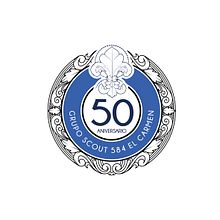 Logo 50 Aniversario Grupo Scout 584 El Carmen. Design, Graphic Design, and Logo Design project by Rocío Bueno - 02.22.2023