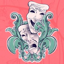 Festival de Teatro de Melilla. Poster Design, Digital Illustration, and Graphic Design project by Rocío Bueno - 03.10.2023