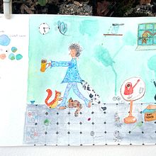 Mein Abschlussprojekt für den Kurs: Figurenentwicklung durch Beobachtungszeichnen. Projekt z dziedziny Trad, c, jna ilustracja, Projektowanie postaci,  R, sunek i Sketchbook użytkownika Claudia Georgescu-Menzi - 31.01.2024