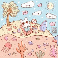 Mi proyecto del curso: Diseño de mundos kawaii: crea ilustraciones alegres. Character Design, Digital Illustration, and Manga project by Maria De Las Flores - 01.26.2024