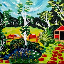 My project for course: Acrylic Painting Step by Step: Create Incredible Landscapes. Traditional illustration, Painting, Acr, lic Painting, and Sketchbook project by Wendy Johnston - 08.11.2024