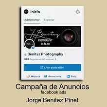 Mi proyecto del curso: Google Ads y Facebook Ads desde cero Ein Projekt aus dem Bereich Social Media, Digitales Marketing, Mobile Marketing, Instagram, Marketing für Facebook, Marketing für Instagram, Growth Marketing, SEM und Marketing von jbenitezphotography - 30.01.2024