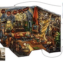 My project for course: Visual Development: Illustrate Imaginary Settings . Menggambar, Ilustrasi Digital, Seni Konsep, Dan Gambar Digital proyek oleh Margaret Salter - 02.02.2024