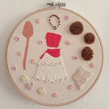 Mi proyecto del curso: Bordado con textura: combina puntadas y mostacillas. Un progetto di Design di accessori, Costume design, Artigianato, Ricamo, Fiber Art, Teoria del colore e Textile Design di Michelle de la Rosa - 02.02.2024