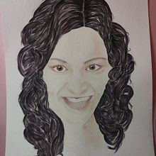 Mein Abschlussprojekt für den Kurs: Illustriertes Porträt mit Aquarell. Traditional illustration, Fine Arts, Painting, Drawing, Watercolor Painting, Portrait Drawing, and Artistic Drawing project by sandra_hochfellner - 02.02.2024