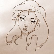 Ariel. Traditional illustration project by Ale Peregrina - 02.02.2024