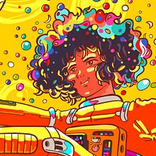APOTEOSIS ESPACIAL DE LOS MICHIS ≽^•⩊•^≼. Een project van Vectorillustratie, Digitale illustratie y  Concept art van Raúl González - 01.12.2023