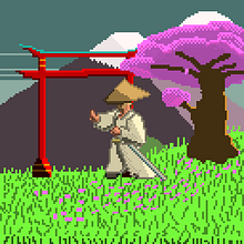Mi proyecto del curso: Introducción al diseño de personajes en pixel art. No sé como hacer el pastoo. Un progetto di Character design, Videogiochi, Pixel art e Progettazione di videogiochi di eltenserxd - 01.02.2024
