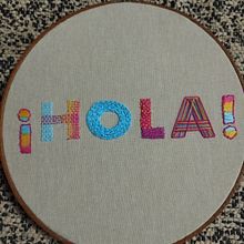 Mi proyecto del curso: Letras bordadas: el hilo como herramienta gráfica. Un progetto di Ricamo e Textile Design di Ana Liz Acuña - 03.02.2024