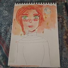 Mi proyecto del curso: Dibujo fan art con acuarela y lápices de colores. Projekt z dziedziny Trad, c, jna ilustracja,  Malarstwo, Malowanie akwarelą, Portret, Ilustracje dla dzieci, R i sowanie kredkami użytkownika Andrea Villar Fernández - 03.02.2024