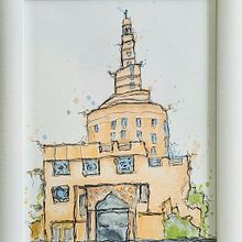 Expressive Architectural Sketching with Colored Markers. Een project van Craft,  Schetsen, Sketchbook y  Beeldende kunst van Amal Shahid - 03.02.2024