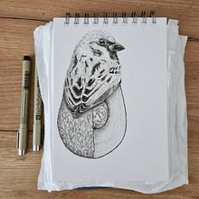 My project for course: Surrealistic Fineliner Illustration. Un proyecto de Ilustración tradicional, Dibujo a lápiz, Dibujo, Dibujo realista, Dibujo artístico e Ilustración con tinta de mata_cervinkova7 - 03.02.2024