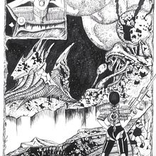 Mi proyecto del curso: Diseño de mundos imaginarios para cómics. Un progetto di Illustrazione tradizionale, Disegno a matita, Disegno, Illustrazione digitale e Illustrazione con inchiostro di Carlos Adrián De La Paz Almaraz - 03.02.2024