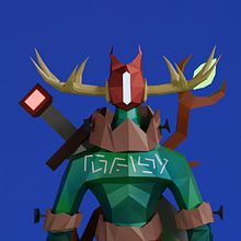 Mi proyecto del curso: Modelado de personajes low poly para videojuegos. 3D, 3D Modeling, Video Games, 3D Character Design, and Game Design project by María Alarcón - 01.03.2024