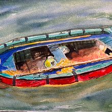 My project for course: Watercolour Texture Masterclass. Un proyecto de Bellas Artes, Pintura y Pintura a la acuarela de Barb O - 04.02.2024