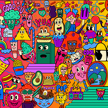 Tropicaloso. Character Design, Graphic Design, and Vector Illustration project by Johana Martinez - 02.05.2024