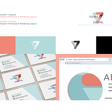 Diseño de marca - Double 7 Digital. Un proyecto de Diseño, Br, ing e Identidad y Diseño de logotipos de uli martinez - 09.03.2023