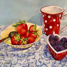 My project for course: Gouache Painting: Create Vibrant Works of Art. Un projet de Beaux Arts, Peinture, Théorie des couleurs , et Peinture gouache de Liz McGrath - 04.02.2024