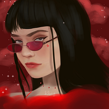 Meu projeto do curso: Retrato digital no Photoshop com um toque de fantasia. Projekt z dziedziny Trad, c, jna ilustracja,  R, sunek, Ilustracja c, frowa, Portret, R, sunek c, frow, Malarstwo c i frowe użytkownika Hilary de Assis Lourenço - 05.02.2024
