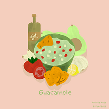 Guacamole. Een project van Traditionele illustratie van Andréa Neto - 27.06.2022
