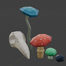 La Gema del Ave Eterna. Projekt z dziedziny 3D i  Modelowanie 3D użytkownika Gabriela Rocha Carrillo - 06.02.2024