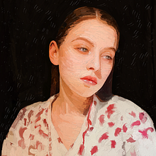 She is Камилла - Kamilla Aizatulina - Procreate Portrait Illustration Bootcamp: Learning from Scratch - Domestika - Project by Rod Lovell. Traditional illustration, Pencil Drawing, Drawing, Portrait Drawing, Realistic Drawing, Artistic Drawing, Digital Drawing, Figure Drawing, Colored Pencil Drawing, Digital Illustration, Digital Painting, Painting, Watercolor Painting, Acr, lic Painting, Oil Painting, Gouache Painting, Matte Painting, Decorative Painting, Decoration, Arts, Crafts, and Fine Arts project by Rod Lovell - 02.04.2024