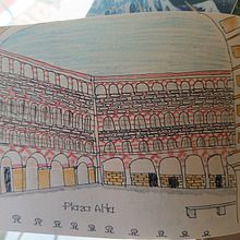 Plaza mayor Badajoz. Arte urbana projeto de estrella_olivares_garcia - 06.02.2024