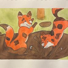 My project for course: Animal Characters in Watercolor for Children’s Books. Un proyecto de Ilustración tradicional, Bellas Artes, Pintura, Dibujo, Pintura a la acuarela, Ilustración infantil y Narrativa de louisekfscanlon - 03.02.2024
