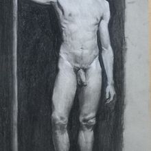 Mi proyecto del curso: Dibujo realista de la figura humana. Traditional illustration, Fine Arts, Sketching, Pencil Drawing, Drawing, Realistic Drawing, and Figure Drawing project by Eimy soledad Manrique chupica - 02.01.2024
