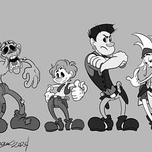 Mes réalisations avec - Character design de style rétro pour l’animation. Un projet de Conception de personnages de Sophie Desormeaux - 07.02.2024