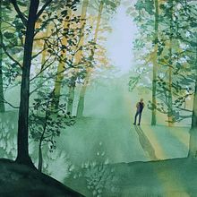 My project for course: Dreamy Watercolor Landscapes: Paint with Light. Un progetto di Pittura e Pittura ad acquerello di Kata Bagi - 07.02.2024