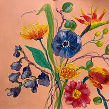 My project for course: Expressive Floral Painting with Acrylic Paint . % Michelle Smid tarafından hazırlanan Güzel sanatlar, Tablo, Akrilik Bo, ama, Botanik İllüstras, Ve on projesi - 02.07.2024