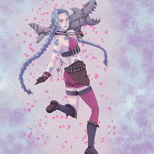 fanart jinx. Drawing, Digital Drawing, and Digital Illustration project by Nazareth Draw - 02.07.2024