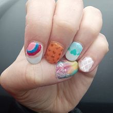 Il mio progetto del corso: Introduzione alla nail art Ein Projekt aus dem Bereich Design, Traditionelle Illustration, Malerei, Musterdesign und Dekoratives Malen von Silvia Scherma - 07.02.2024