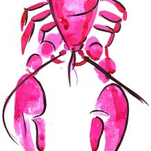 Rock Lobster. Traditional illustration project by Eileen Laurie - 02.08.2024