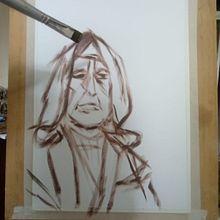 Defendiendo la luz. Fine Arts, Painting, and Oil Painting project by Leo Batic - 02.08.2024