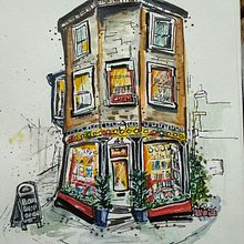 My project for course: Expressive Architectural Sketching with Colored Markers. Sketching, Drawing, Architectural Illustration, Sketchbook & Ink Illustration project by wendy_shepherd3 - 02.08.2024