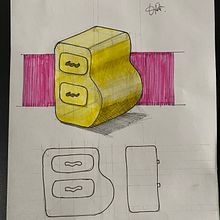 Mi proyecto del curso: Técnicas de dibujo técnico para representación tridimensional. Industrial Design, Product Design, Sketching, Drawing, Realistic Drawing & Ink Illustration project by Daniela Ávila Torres - 02.07.2024