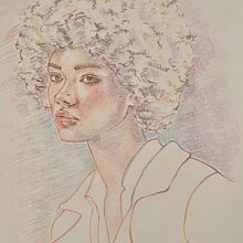 Il mio progetto del corso: Ritratti vivaci con matite colorate. Projekt z dziedziny  R, sunek, Portret, Sketchbook, R i sowanie kredkami użytkownika serena_chiarugi - 08.02.2024